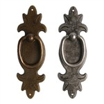 poignee anneau vertical bronze vieilli meuble classique rustique 2720c